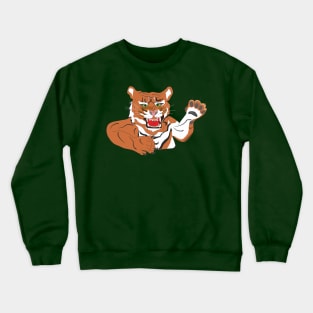 Angry tiger Crewneck Sweatshirt